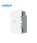 Modul intrerupator simplu tactil, control telecomanda RF, standard italian, 3M Alb