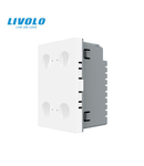 Modul intrerupator cvadruplu tactil, control telecomanda RF, standard italian, 3M Alb