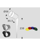 Corp iluminat plante cu filtre lumina colorata LED 11W 3000K lumina calda sau coloarata - GRI