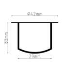 Spot pardoseala din inox LED 3W lumina neutra 12v