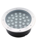 Spot pardoseala din inox LED 27W lumina calda