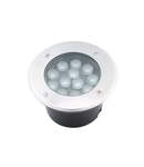 Spot pardoseala din inox LED 9W lumina calda