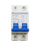 Intrerupator automat bipolar RITONI BRT 4.5kA MCB  16/2/C 16A