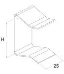 Clema pentru capac jgheab metalic  35