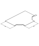 Capac pentru derivatie in T jgheaburi metalice  50 13 0.7