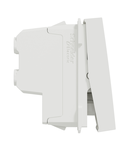 Intrerupator, New Unica, mecanism, 2-pole 1-way, 10AX, 1 module, screw terminals, IP4X, alb