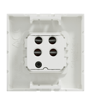 Intrerupator, New Unica, mecanism, 2-pole 1-way, 20A, 2 module, screw terminals, netratat, IP4X, alb