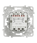 Buton dublu, New Unica, 1-pole 1-way, 10AX, 2 module, terminal fara suruburi, netratat, IP4X, bej