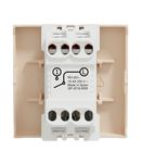 Intrerupator, New Unica, mecanism, 1-pole 1-way, 16AX, 2 module, screw terminals, netratat, IP4X, bej