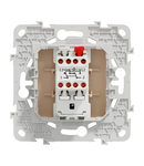 Intrerupator, New Unica, intermediate, 10AX, 2 module, terminal fara suruburi, IP4X, bej