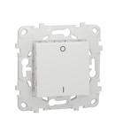 Intrerupator, New Unica, 2-pole 1-way, 16AX, 2 module, screw terminals, netratat, IP4X, alb