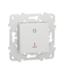 Intrerupator, New Unica, 2-pole 1-way, 16AX, 2 module, screw terminals, IP4X, alb