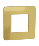 Placa ornament, Unica Studio Metal, un modul, auriu