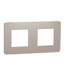 Placa ornament, Unica Studio Colsau, doua module, taupe