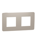 Placa ornament, Unica Studio Colsau, doua module, taupe