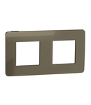 Placa ornament, Unica Studio Metal, doua module, auriu