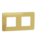 Placa ornament, Unica Studio Metal, doua module, auriu