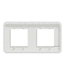 Placa ornament, Unica Pro, doua module, alb