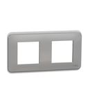 Placa ornament, Unica Pro, doua module, aluminiu