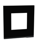 Placa ornament, Unica Pure, un modul, negru