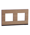 Placa ornament, Unica Pure, doua module, oak