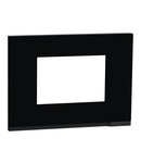 Placa ornament, Unica Pure, un modul, negru