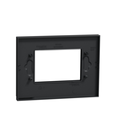 Placa ornament, Unica Pure, un modul, negru