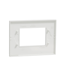 Placa ornament, Unica Pure, un modul, alb