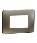 Placa ornament, Unica Studio Metal, 3 module, auriu sau alb