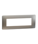 Placa ornament, Unica Studio Metal, 7 module, alb aluminiu sau alb