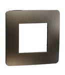 Placa ornament, Unica Studio Metal, un modul, antracit