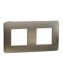 Placa ornament, Unica Studio Metal, doua module, auriu