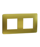 Placa ornament, Unica Studio Metal, doua module, auriu