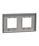 Placa ornament, New Unica Deco, doua module, aluminiu