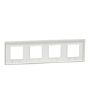 Placa ornament, New Unica Deco, patru module, alb