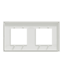 Placa ornament, New Unica Deco, doua module, alb