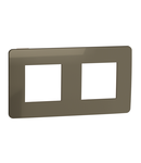 Placa ornament, Unica Studio Metal, doua module, auriu