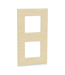 Placa ornament, Unica Pure, doua module, wood