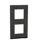 Placa ornament, Unica Pure, doua module, slate