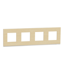 Placa ornament, Unica Pure, patru module, wood