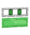 New Unica, rama fixare, zamak, 6 sau 8 module 1...trei module