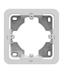 New Unica - doza - aparenta - 1 x 2 module - aluminiu