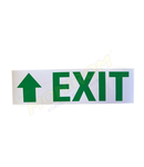 Autocolant alb „EXIT sageata sus” (310mm x 90mm)