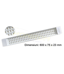 Corp tip FIDA LED 75mm/0,6m/50w/6400k (aluminiu)