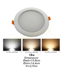 Fomsi – Spot led ingropat IP54/3culori 18w/158mm 571