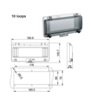 IP67 Usa vizitare tablou electric GB4208 – 10module (fumurie)