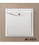 L-klass chm/3936 – Intrerupator cu cartela 16A/250v (rama sticla)