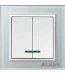 L-klass grey/3903 – Comutator led (rama sticla)