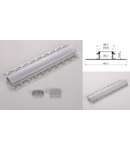 Profil led aluminiu PXG- 306/1 – ingropat/gips carton/1m