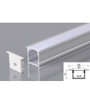 Profil led aluminiu PXG-2015A/1 – ingropat/gips carton/1m